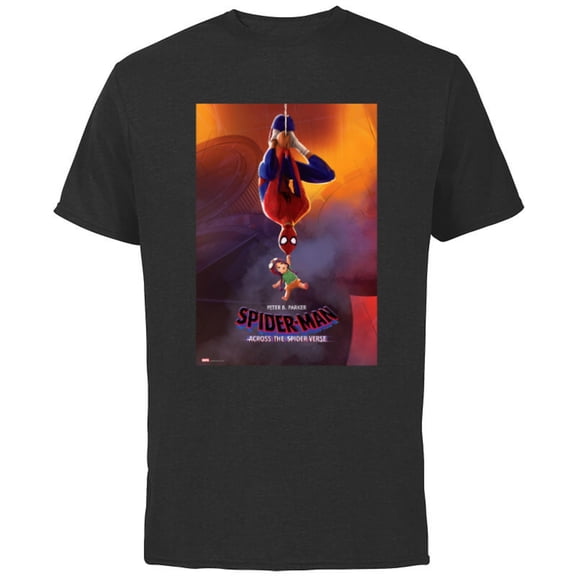 Marvel Spider-Man: Across the Spider-Verse Peter B. Poster - Short Sleeve Cotton T-Shirt for Adults - Customized-Black