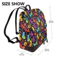 thumbnail image 2 of Balery Colorful Cats Mochila de Cuero para Mujeres, Gran Capacidad, Bolsa de Viaje Multifuncional, Mochila de Cuero y Bolsa de Hombro para Mujeres, 2 of 4