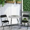 Ktaxon 6 Pack Plastic Folding Chairs Stackable Patio Garden Wedding