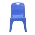 thumbnail image 3 of 10 Pk. Blue Plastic Stackable School Chair with Carrying Handle and 11'' Seat Height, 3 of 7