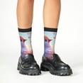 thumbnail image 4 of Honeii Heart Sky Bird Couple Print Children's Colorful Socks,Unisex Kids and Toddlers' Cushioned Sock,Kids Athletic Crew Socks,for Everyday Wear and Sports, 4 of 5