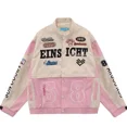 thumbnail image 1 of Sanrios Kuromi Cinnamoroll My Melody-Chaqueta desmontable para corredor de motocicleta, abrigo corto, ropa de béisbol bordada a la moda para pareja, 1 of 3