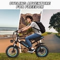 thumbnail image 5 of VDL Mountain Electric Bike , 16" Fat Tire Ebike, Wider Seat 800W Peak Motor, Removable Battery, Front Fork Suspension, 5 of 8