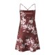 thumbnail image 3 of Gibobby Pijamas para mujer Verano nuevo vestido Halter en camisón de seda de hielo simulación de seda Sexy sin espalda camisón Halter(Rojo,G), 3 of 5