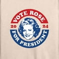 thumbnail image 3 of Golden Girls - President Rose - Women's Lightweight French Terry Long Sleeve Shirt, 3 of 5