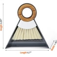 thumbnail image 3 of Full Circle Tiny Team Mini Compact Brush & Dustpan Set, Portable Handheld Broom for Quick Cleanups, Ideal for Home, Bathroom, Kitchen Countertops. Bamboo Hand Broom & Small Crumb Sweeper, 3 of 7