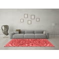 thumbnail image 3 of Ahgly Company Machine Washable Indoor Rectangle Abstract Red Modern Area Rugs, 3' x 5', 3 of 4