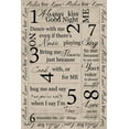 thumbnail image 2 of Greene, Taylor 23x32 White Modern Wood Framed Museum Art Print Titled - Rules for Love Border, 2 of 4
