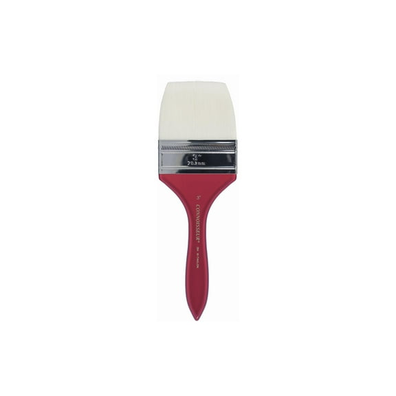 Connoisseur Brush White Taklon Big Flow Hake 3"