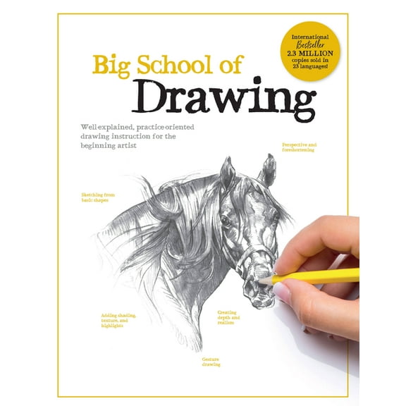 Big School of Drawing Big School of Drawing: Well-Explained, Practice-Oriented Drawing Instruction for the Beginning Artist, Book 1, (Paperback)