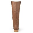 thumbnail image 2 of Brinley Co. Womens Faux Leather Regular, Wide and Extra Wide Calf Mid-calf Round, 2 of 5