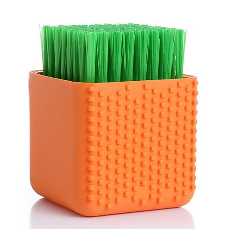 

Potted Household Laundry Brush Soft Bristle Clothes Bras Underwear Shoes Washing Silicone Brush Mini Orange Uncosinb