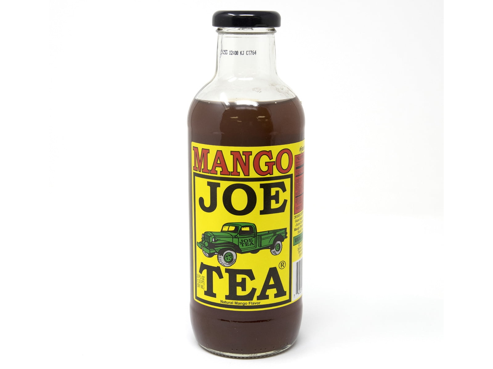 Joe Tea Mango Tea 20 fl. oz. Glass Bottles Case Pack of 12