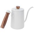 thumbnail image 3 of Stainless Steel Coffee Pot,600ML Coffee Pot Wood Coffee Potwith Wooden Handle Drip Coffee Maker Achieve More, 3 of 8
