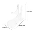 thumbnail image 2 of OUNONA 2pcs Plate Showing Rack Acrylic Transparent Round Displaying Plates Homeowners Tabletop Display, 2 of 8