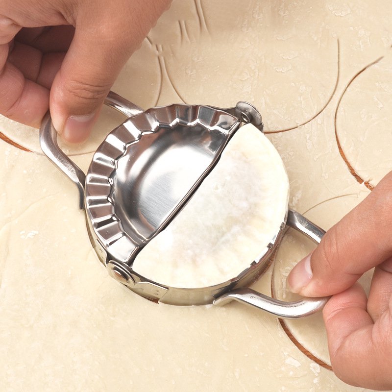 Home Kitchen Tools Stainless Steel Dumpling Maker Dough Press Pie