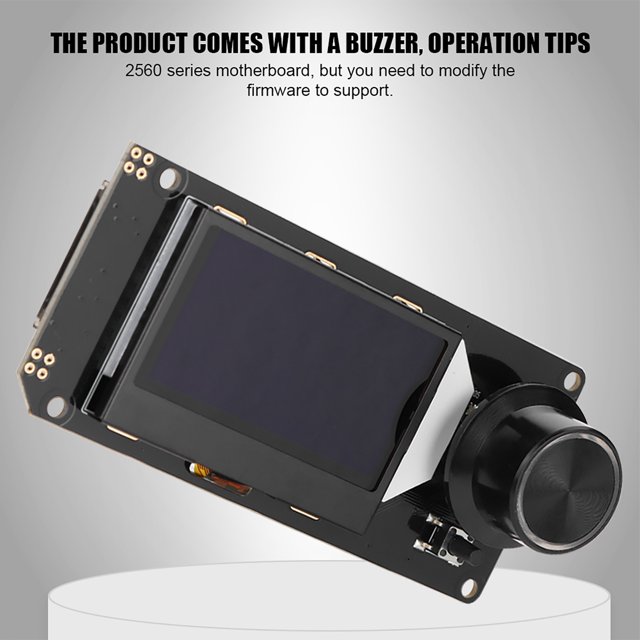 Mini Pantalla LCD Accesorio de Impresora 3D MKS Mini12864 Módulo de Pantalla de Soporte para Accesorios DIY con Tarjeta SD Negro en RGB con Ranura ANGGREK Otros