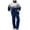 C-Blue102, variant on DHFJKG Winter Fluffy Pajama Set For Men Thickened Thermal Loungewear Long Sleeve Stand Collar Zipper Outwear Loose Fit Pants PJ 2 Piece Set Cozy Homewear