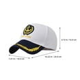 thumbnail image 2 of 2 gorras de béisbol de capitán azul marino, elegantes y transpirables., 2 of 7