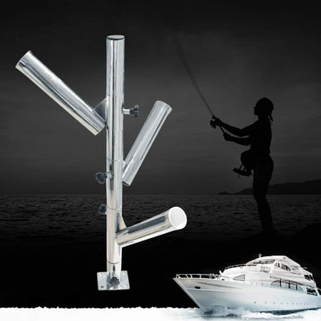 Trolling Rod Holder Adjustable Boat Rod Tree Stainless Steel Heavy Duty 316 Stainless Steel Rod Holders for Boat Trolling