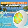 thumbnail image 2 of Underwater LED Pool Light PAR Underwater Light Wall Mounted Pool Light Colorful Remote Control RGB Color LED Pool Lights For Inground Pool, Pool Light Bulb ,High Performance, 2 of 5