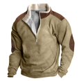 thumbnail image 1 of Spring And Autumn Men's Standing Collar Sweatshirt Is Outdoor Casual Sweaters Tops 2XL, 1 of 3