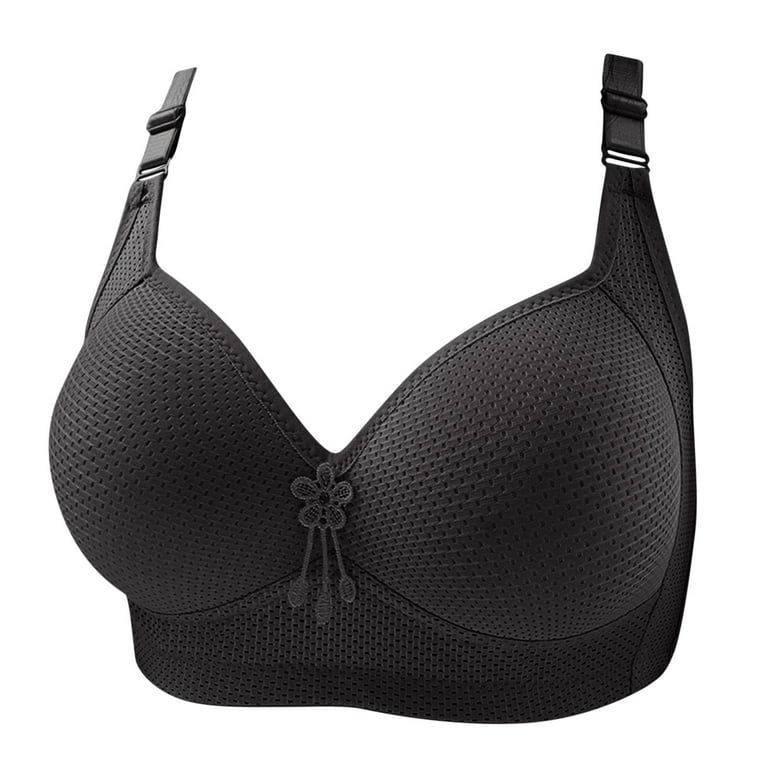 hoksml Wireless Bras with Support and Lift,Woman's Comfortable Lace  Breathable Bra Underwear No Rims 