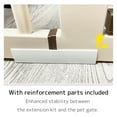 thumbnail image 5 of Lumizone Extra Tall Pet Gate Extension kit 55.12" High Pressure Mounted 4.13" Wide 1.37" Gap (4.13", Cream White), 5 of 5