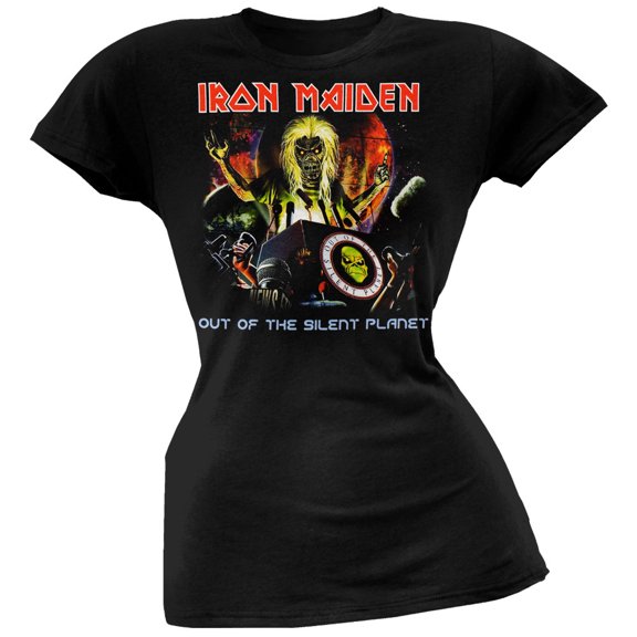 Iron Maiden Women's Juniors Out Of The Silent Planet Short Sleeve T Shirt