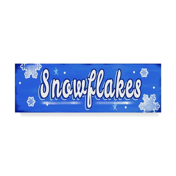 Trademark Fine Art 'Snowflakes' Canvas Art by Valarie Wade