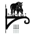 thumbnail image 3 of Montaje de montaje en la pared colgador de planta gancho decorativo silueta animal múltiple colgilla de colgilla de colgante para cabaña para caballo, 3 of 8