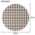 thumbnail image 6 of Green and Red Christmas Plaid Pattern Round Tablecloth 60"x60",Wrinkle Wipeable Table Cloth for Kitchen Dining Room Picnic Patio Party, 6 of 6