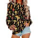 thumbnail image 4 of Xuyuer Women's Long Sleeve Hoodless Printed Casual Warm Sweatshirt, Cozy Pullover for Spring Comfort, Everyday Lounging and Seasonal Graphic Style, 4 of 5