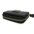 thumbnail image 6 of Pre-Owned ANYA HINDMARCH Leather Half Wallet, Bi-fold Compact Black x Gold Hardware,..., 6 of 14