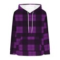thumbnail image 5 of Ashirexll Womens Hoodies Pullover, Winter Tops for Women, Fashion Loose Casual Long Sleeve Hooded Pocket Pullover Solid Color, 5 of 5