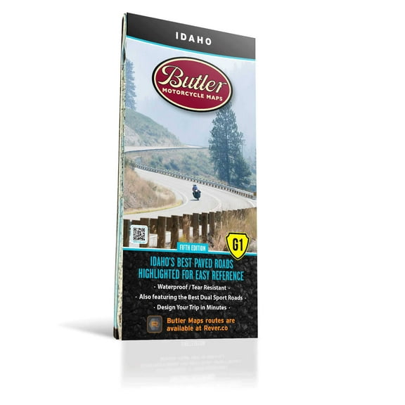 Best Paved Roads in Idaho - Idaho G1 Series Map