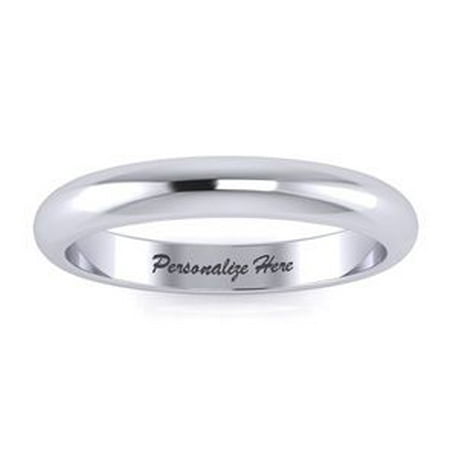14k White Gold 3mm Comfort Fit Laens Wedding Band Size 6 14k White Gold 3mm Comfort Fit Laens Wedding Band Size 6 Free Engraving