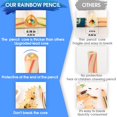 thumbnail image 2 of Lapices de Colores Arcoiris ThEast CP-4C-01 4 en 1 Cuerpo Triangular Pack 60 Unidades, 2 of 5