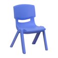 thumbnail image 3 of 23.625''W x 47.25''L Rectangular Blue Plastic Height Adjustable Activity Table Set with 6 Chairs, 3 of 9