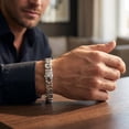 thumbnail image 4 of Pompeii Men's 14k Gold (35gram) or Platinum (65gram) 8mm Link Bracelet 8.5" (,), 4 of 4