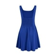 thumbnail image 5 of Womens Sleeveless Mini Tank Dress Casual Workout Sport Tennis Athletic With 2 Pockets Dress Dress for Women Buttons Beach Outfit Womens Casual Dresses Short Summer Dress for Women with Pockets, 5 of 6