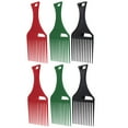 thumbnail image 1 of Shisuyan Afro Pick Vert 6 Pcs 11.8x2.6in, 1 of 9