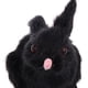 thumbnail image 3 of Animal de peluche de simulación, adorno decorativo para el hogar, la habitación o el coche. Juguete de peluche de plástico. Negro, 3 of 9