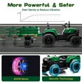 thumbnail image 5 of Outfunny 24V Ride on Toy for Big Kids, Powered Ride On Tractor with Trailer & Remote - Green, 5 of 9