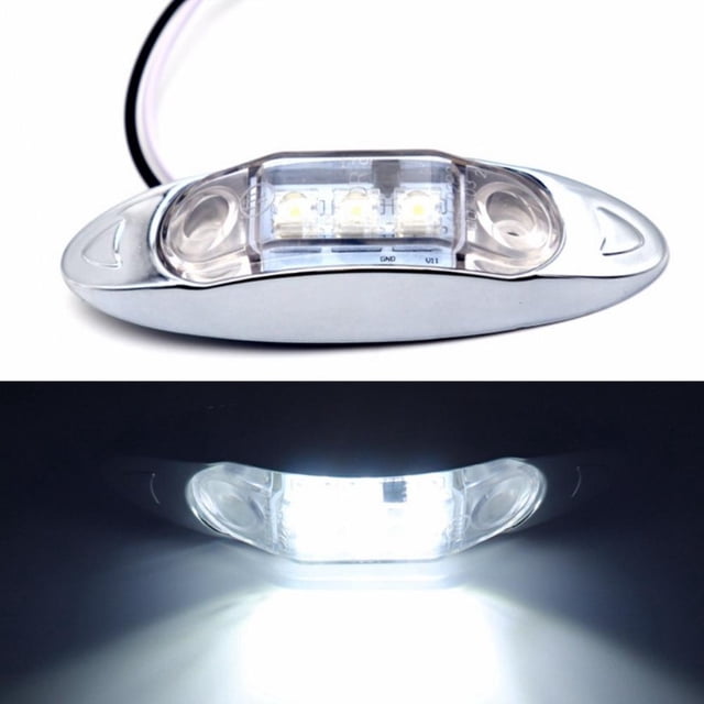 Led Laterales Para Camión Luces Indicadoras De Liquidación A Prueba De Agua Luz De Señal De Camión De Baja Potencia,10-30V 3 Luces Yuarrent VI012161-01