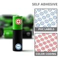 thumbnail image 3 of Miangastore 6 Sheets Self-Adhesive Polarity Stickers: 12mm Positive and Negative Battery Labels - Electrical Identifier for Office Industrial, 60 Labels/Sheets, 3 of 9