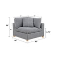 thumbnail image 4 of Best Quality Furniture Modular 6 Piece Sectional in Rich Gray Boucle Fabric, 4 of 8