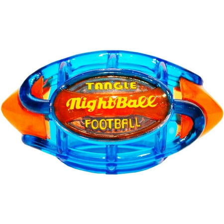Tangle Night Football, Small, Blue Body/Orange Tips