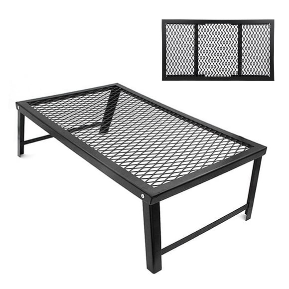 Malla de alambre plegable para parrilla, Mini mesa plegable para exteriores, mesa de picnic portátil, mesa de barbacoa para exteriores, aspecto llamativo Jadeshay A