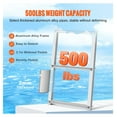 thumbnail image 3 of Dock Ladder 5-Step Aluminum - 500lbs Capacity Boat Ladder for Pontoon, Ship, Lake, Pool - Removable with Wide Steps & Non-Slip Mats, 3 of 9